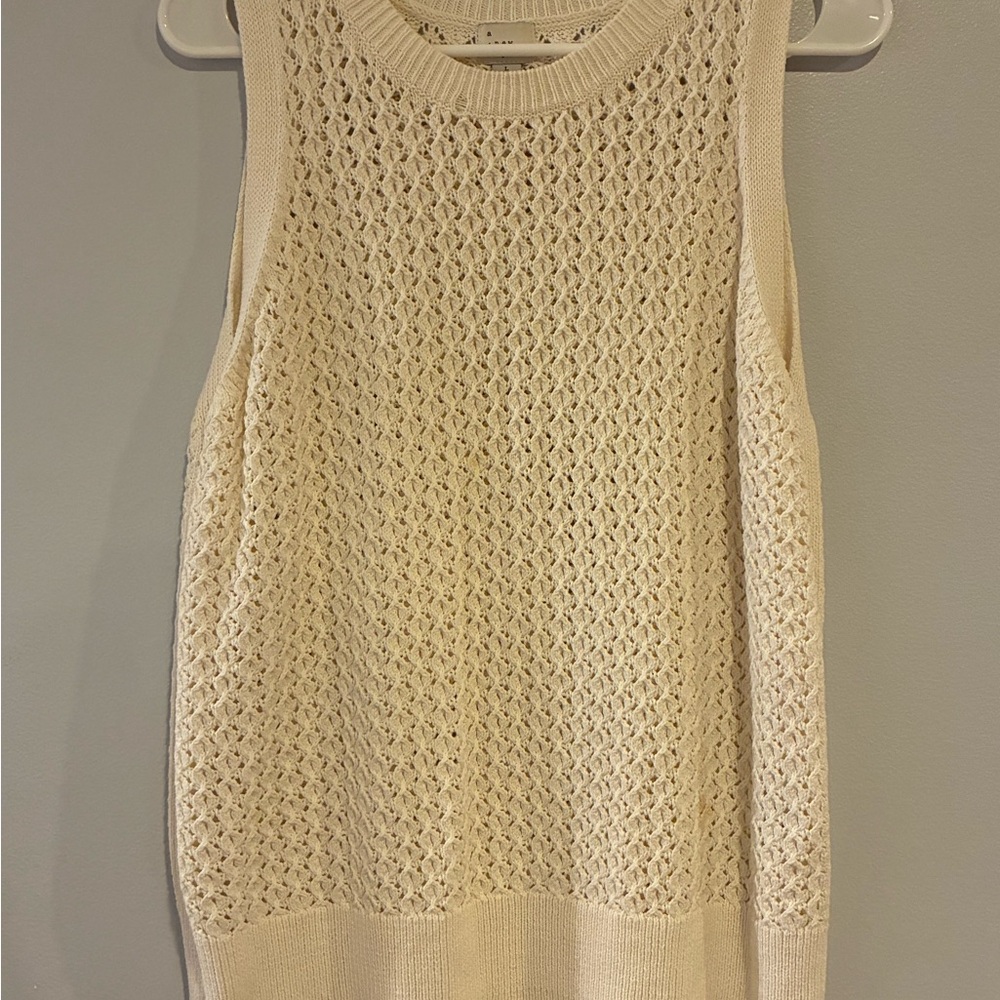 a new day Cream Sleeveless Knit Sweater